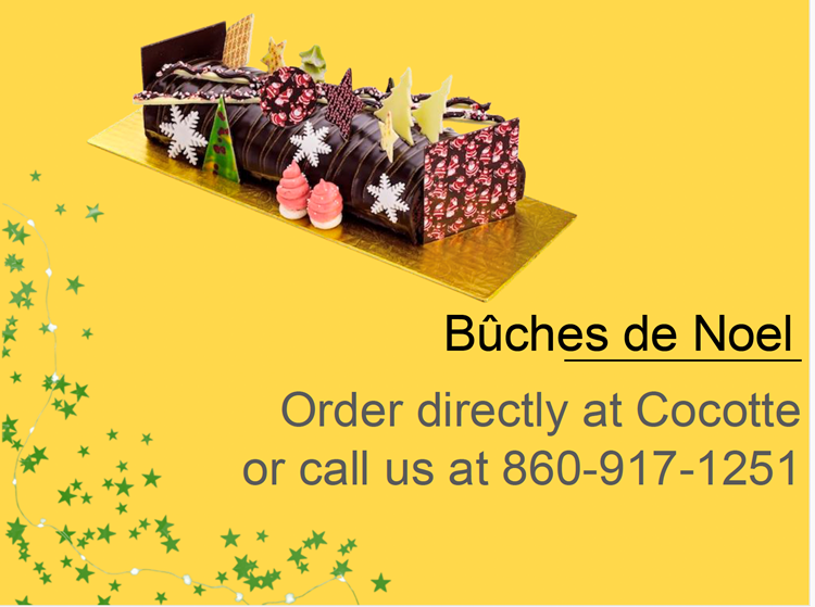 order Buches de Noel at 860-917-1251